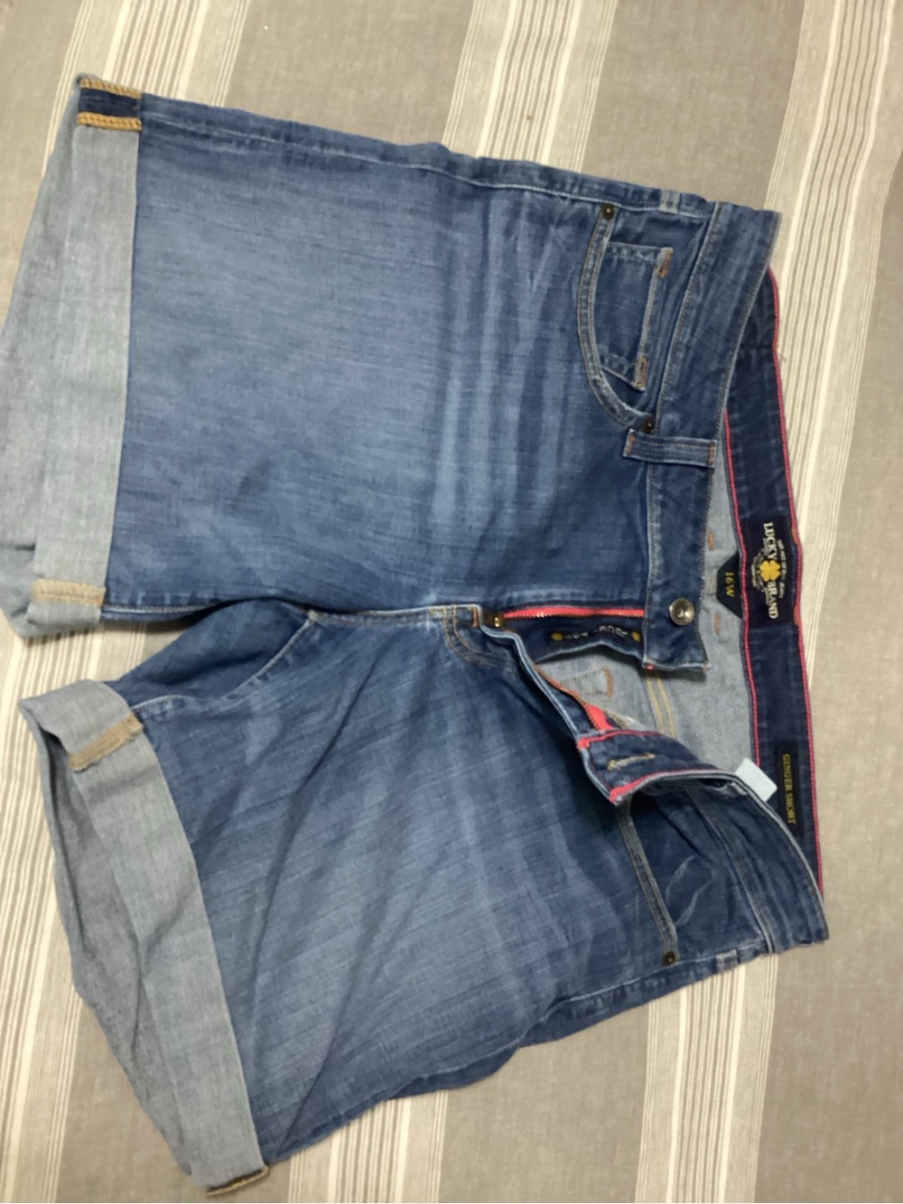 Lucky Brand Medium Blue Denim Jean Shorts Women’s 16W